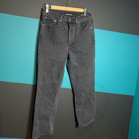 Denim Forum the Arlo High rise Straight Leg Jeans 29 - Picture 2 of 13